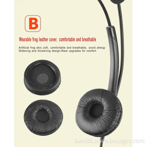 T11 over-ear noise-reducing call center headset